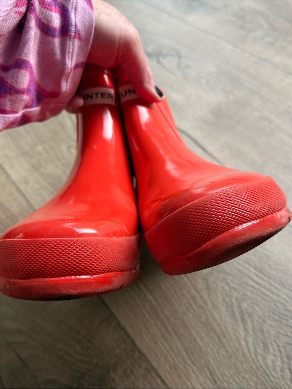 Hunter original gloss short Chelsea rain boots size 8 women - Picture 4 of 10